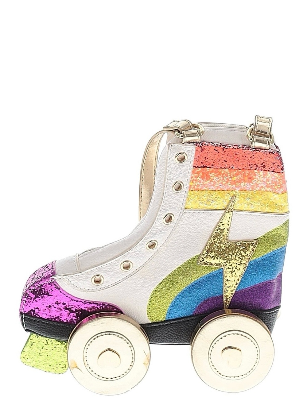Betsey Johnson roller skate derby crossbody bag purse RARE - Picture 3 of 4
